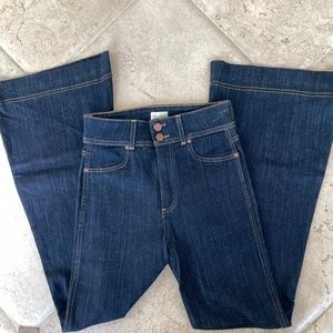 Alice and Olivia Wide Leg Bell Bottom Jeans